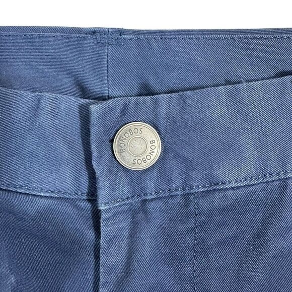 Bonobos Estate Pants Blue Straight Leg Stretch Washed Chinos Size 35 X 32 - Picture 6 of 10